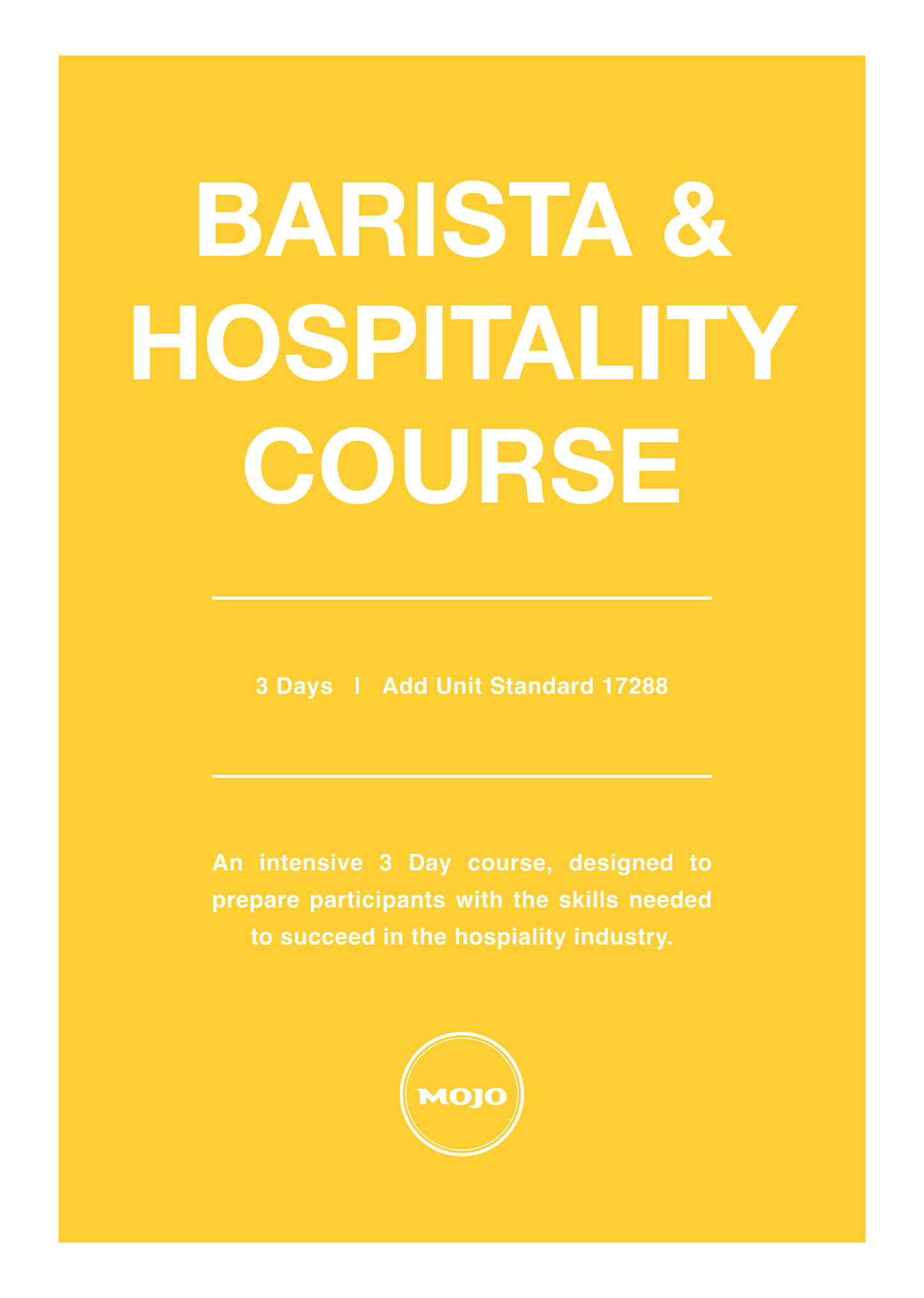 Barista & Hospitality Course