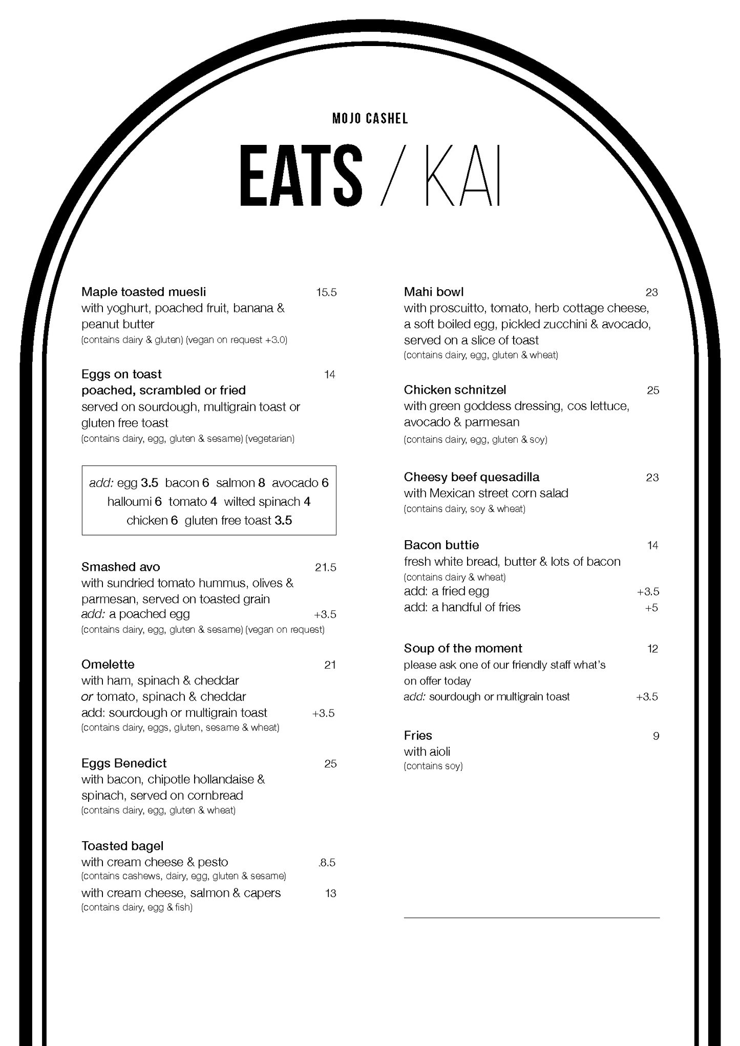 
                  
                    Mojo Cashel - Christchurch
                  
                